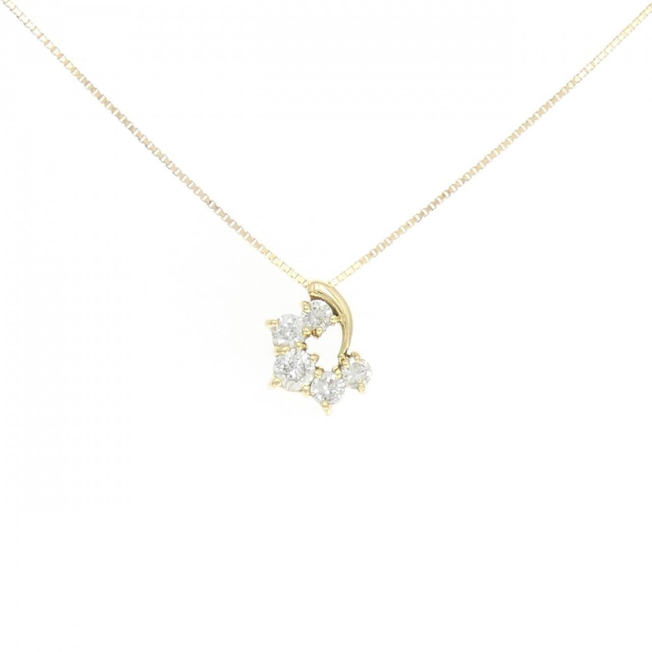 K18YG ダイヤモンド ネックレス 0.54CT