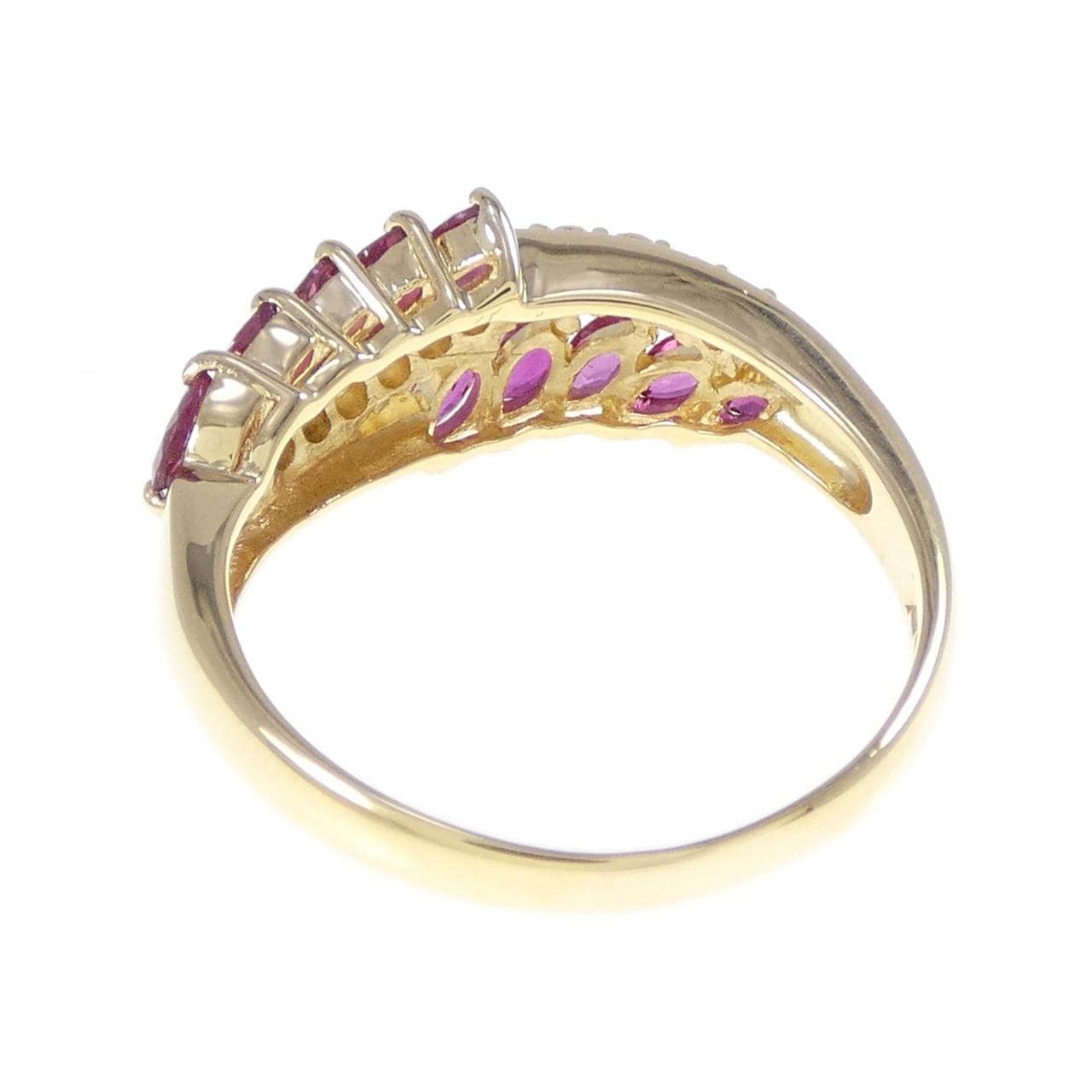 750YG ルビー リング 0.80CT