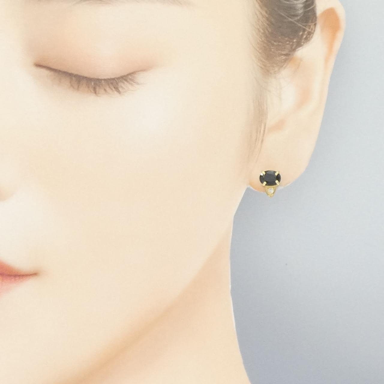 K18YG サファイヤ ピアス 1.80CT