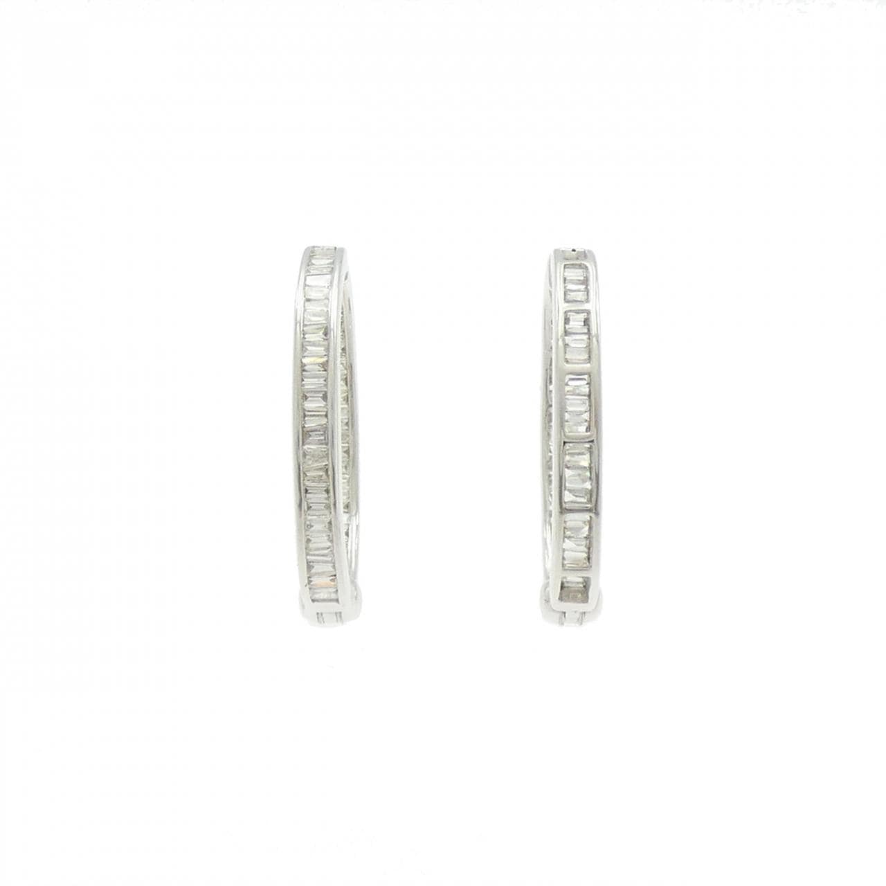 K18WG ダイヤモンド イヤリング 0.90CT