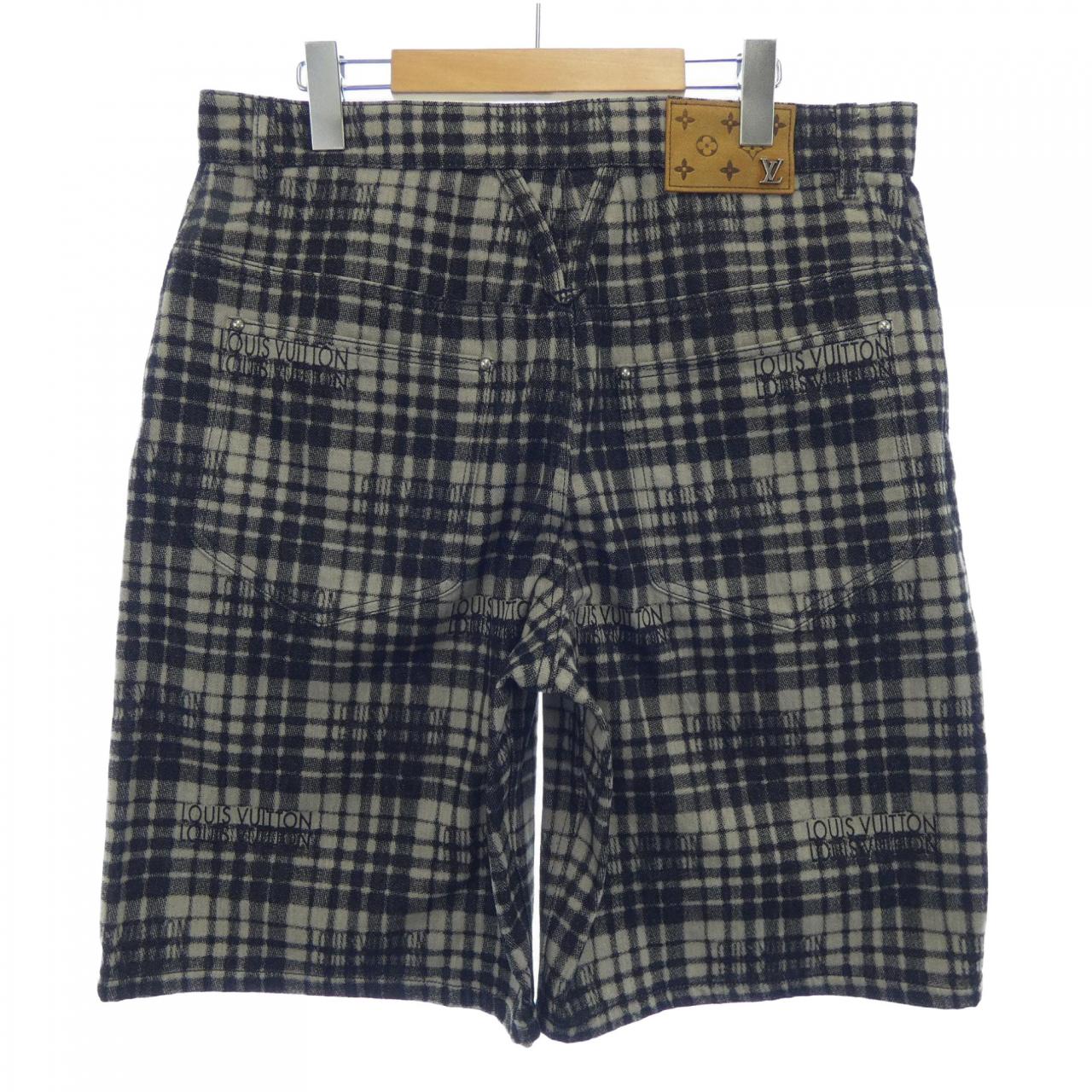 ルイヴィトン LOUIS VUITTON チェックデニムショーツ HPD90WARA ショートパンツ