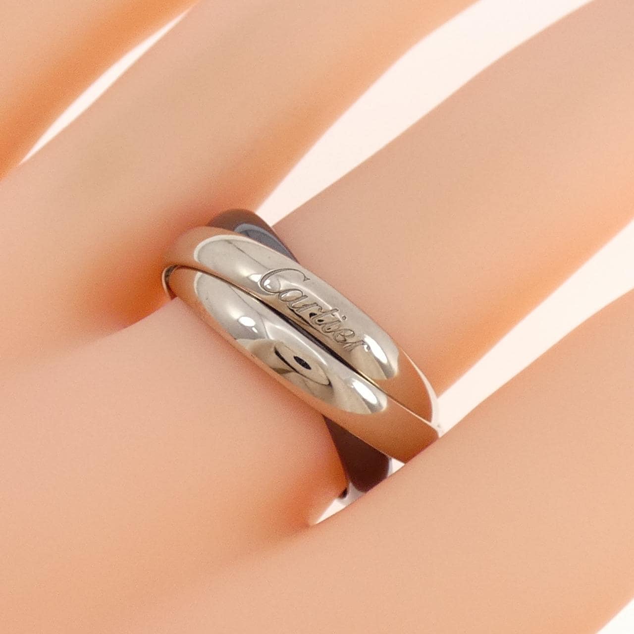 カルティエ トリニティ ブラック&ホワイト リング