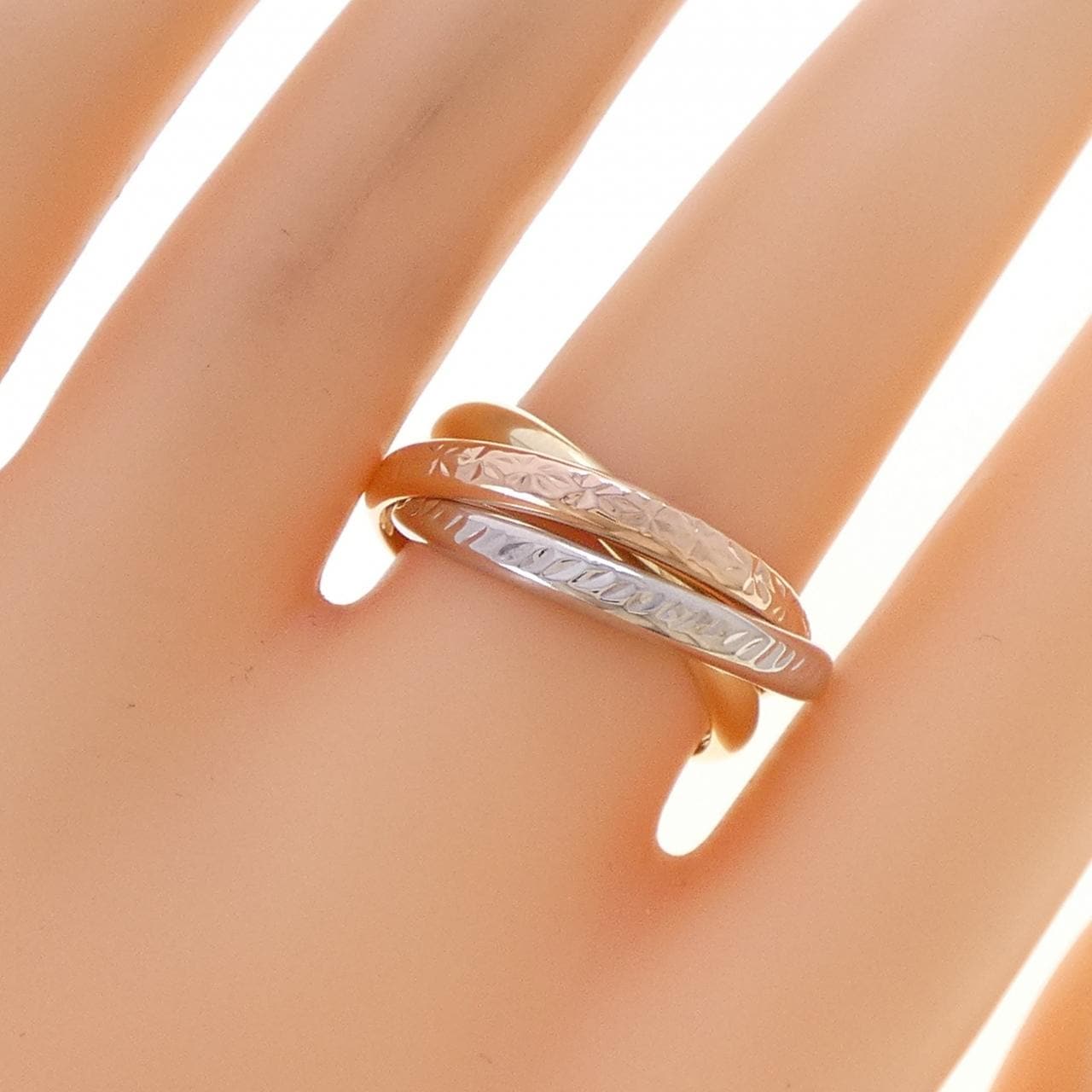 10Kスリーカラー リング