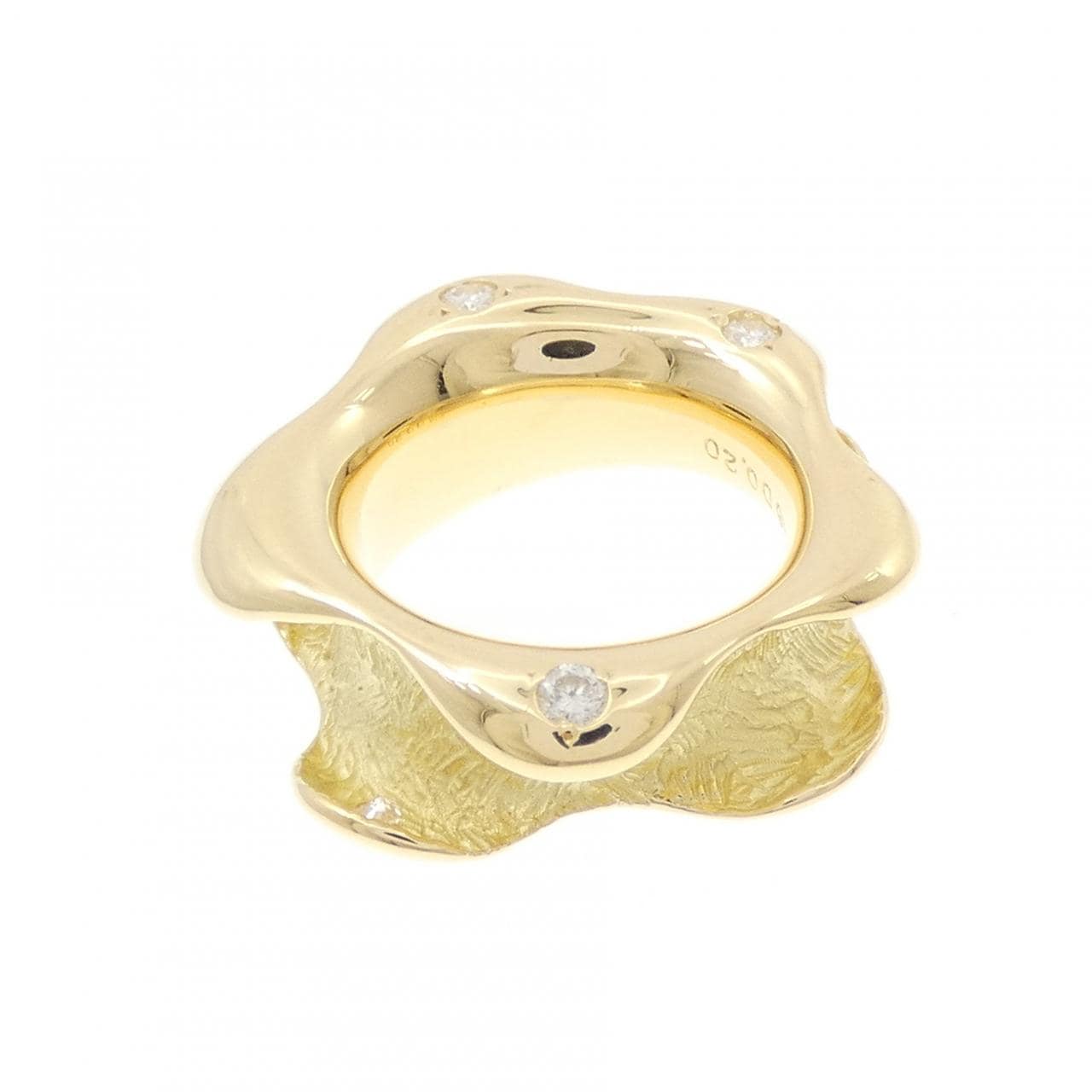 K18YG ダイヤモンド リング 0.20CT