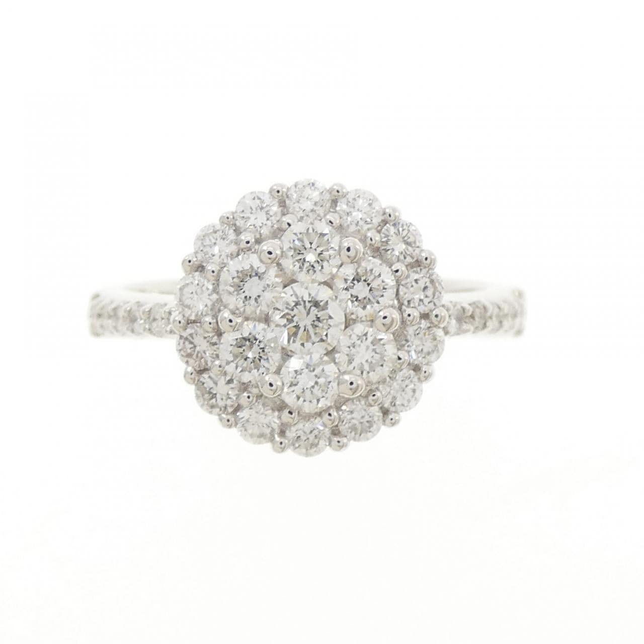 K18WG ダイヤモンド リング 0.95CT