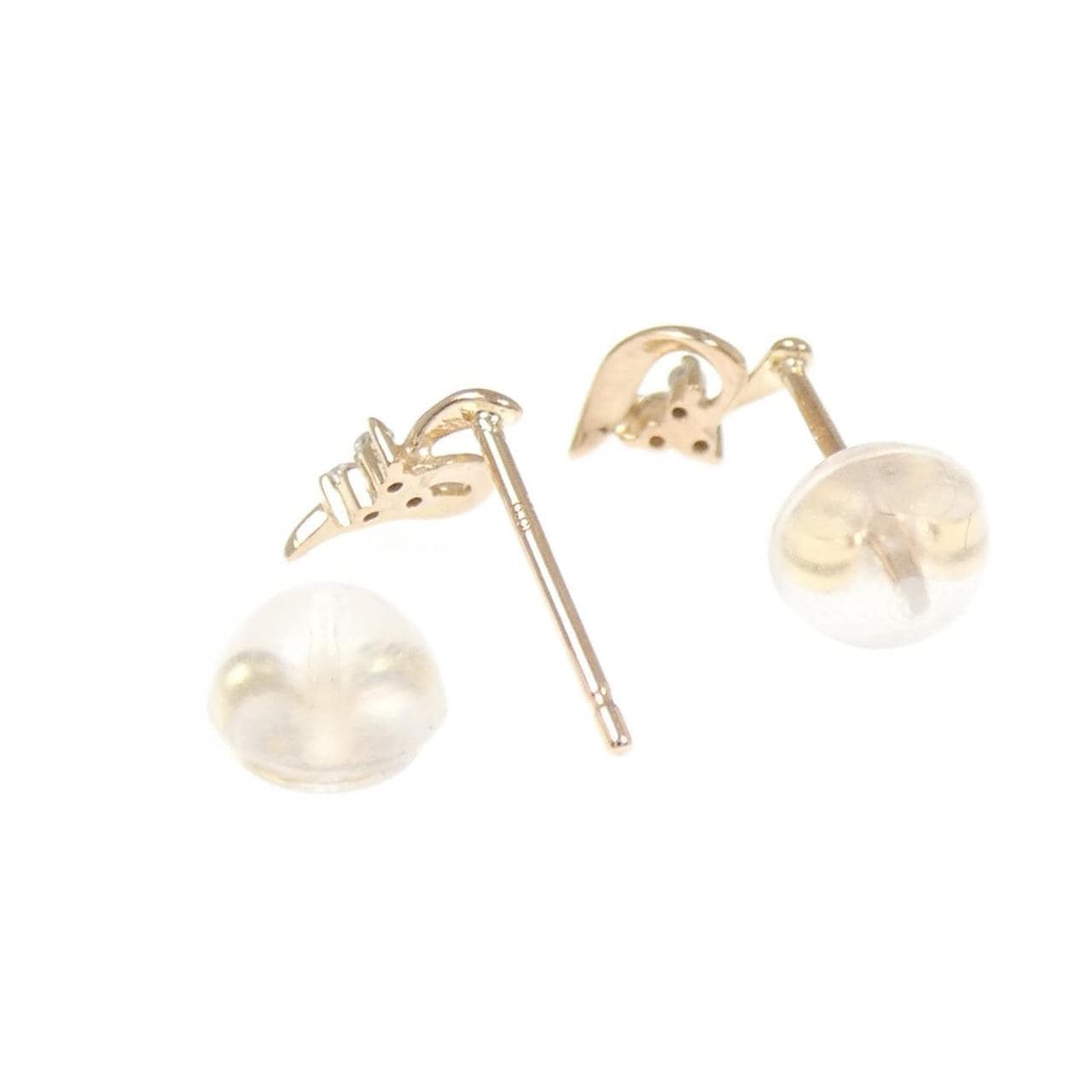 K18YG ダイヤモンド ピアス 0.02CT