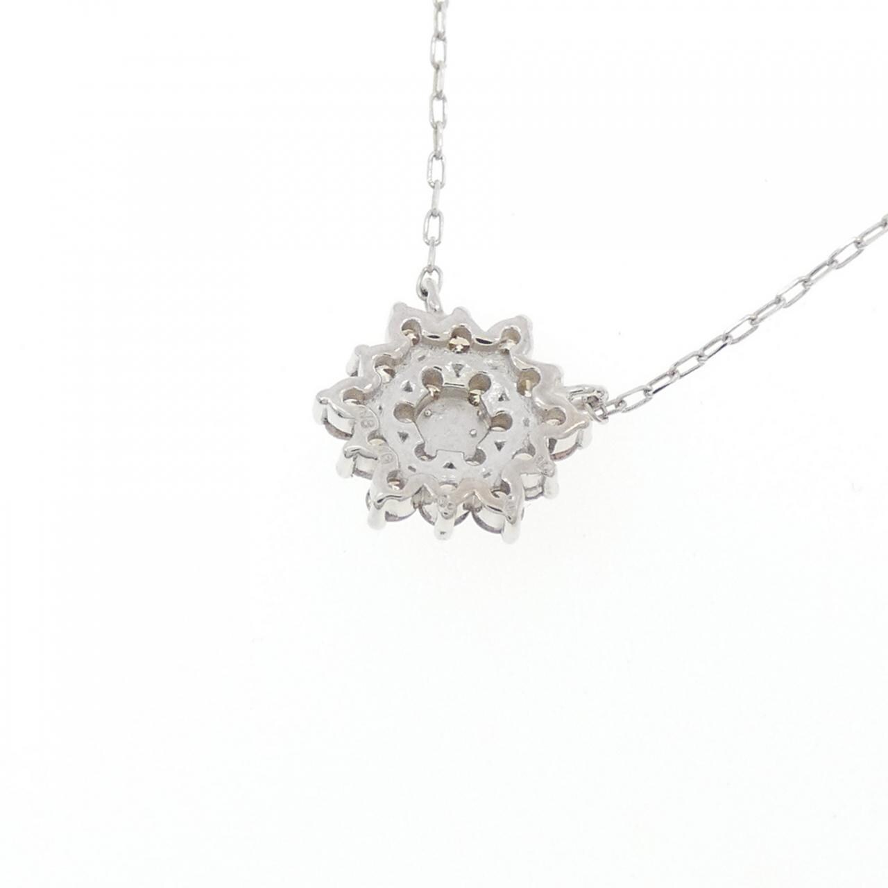 K18WG ダイヤモンド ネックレス 0.25CT