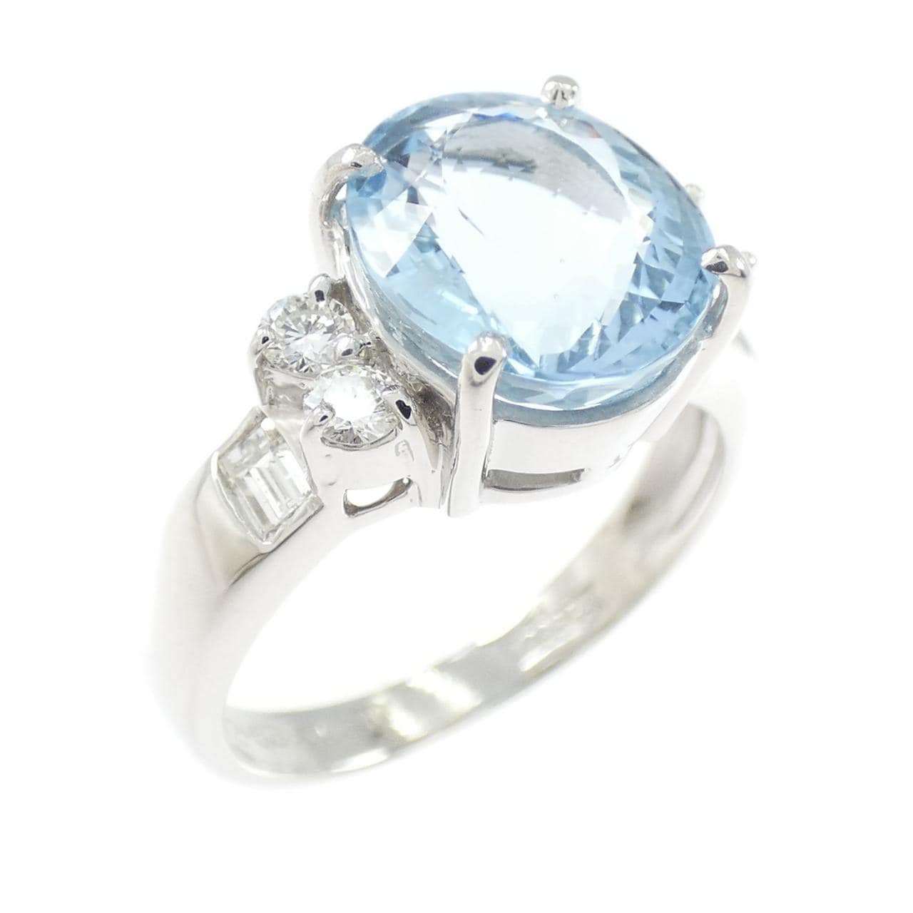 PT900 アクアマリン リング 2.63CT