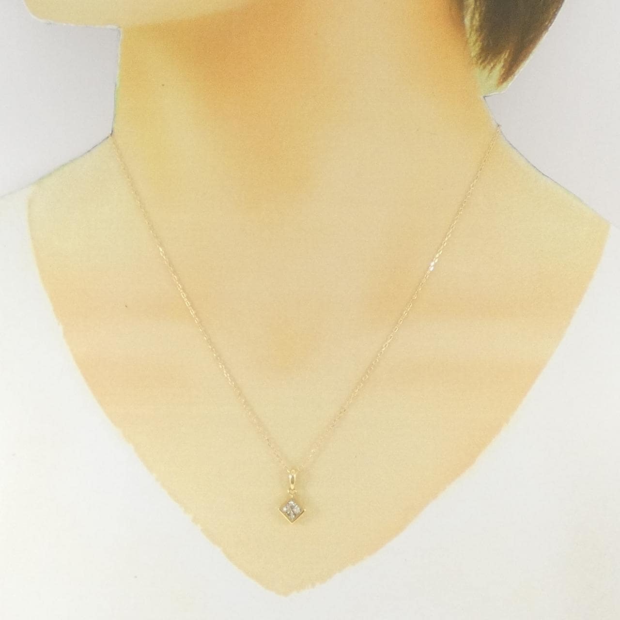 K18YG ダイヤモンド ネックレス 0.30CT