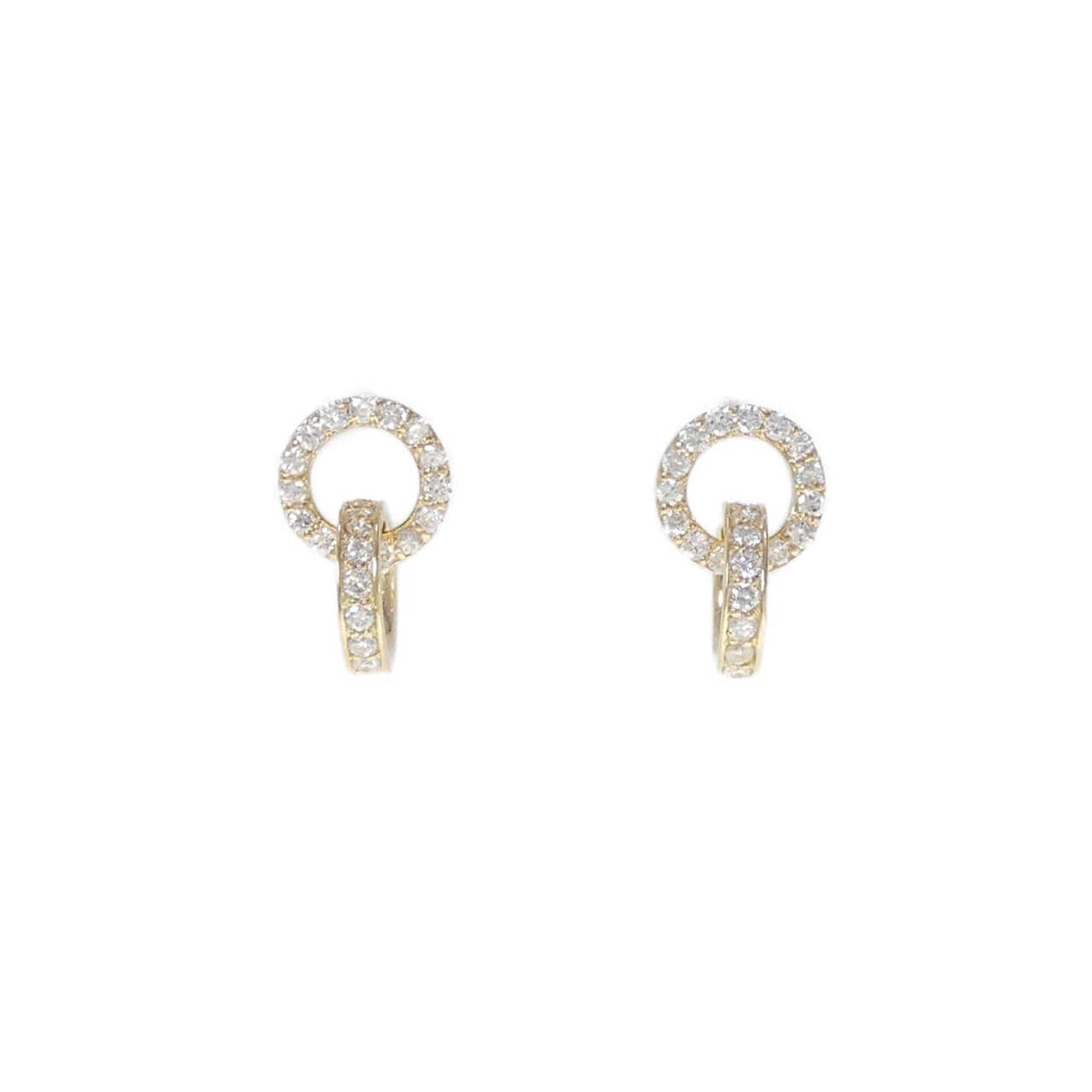 【リメイク】K18YG ダイヤモンド ピアス 0.40CT