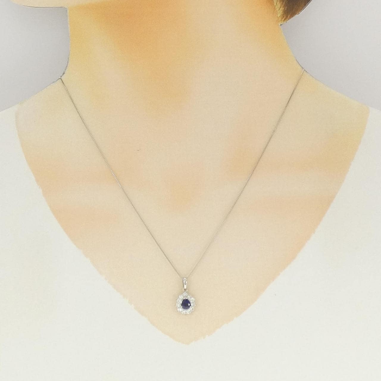 PT900/PT850 サファイヤ ネックレス 0.612CT