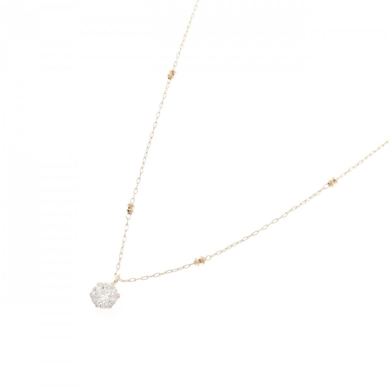K18PG ソリティア ダイヤモンド ネックレス 0.511CT
