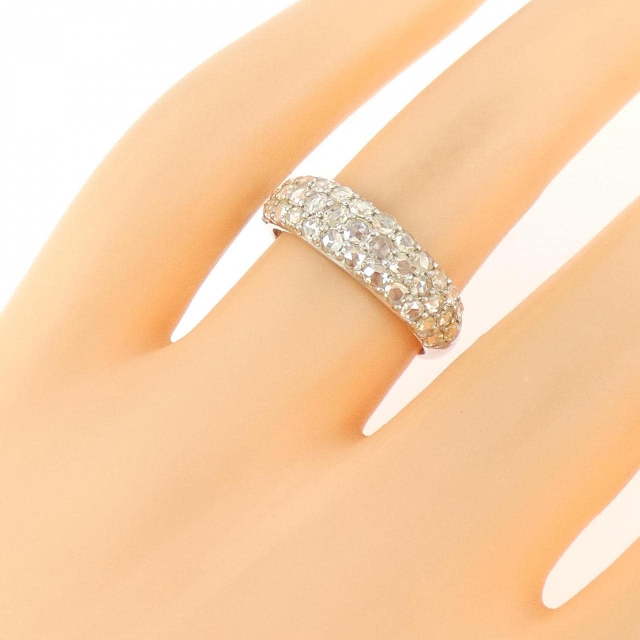 PT900 パヴェ ダイヤモンド リング 0.80CT