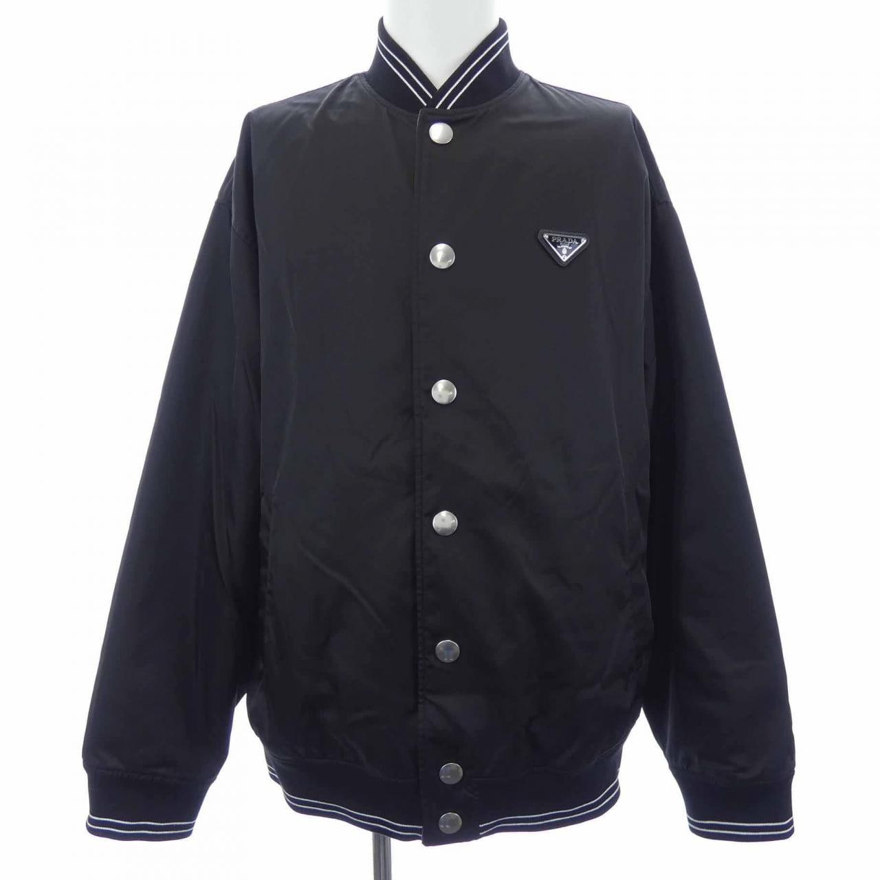 プラダ PRADA トライアングルロゴ コットンフリース リバーシブル ボンバー UJL96A S232 11JE ブルゾン