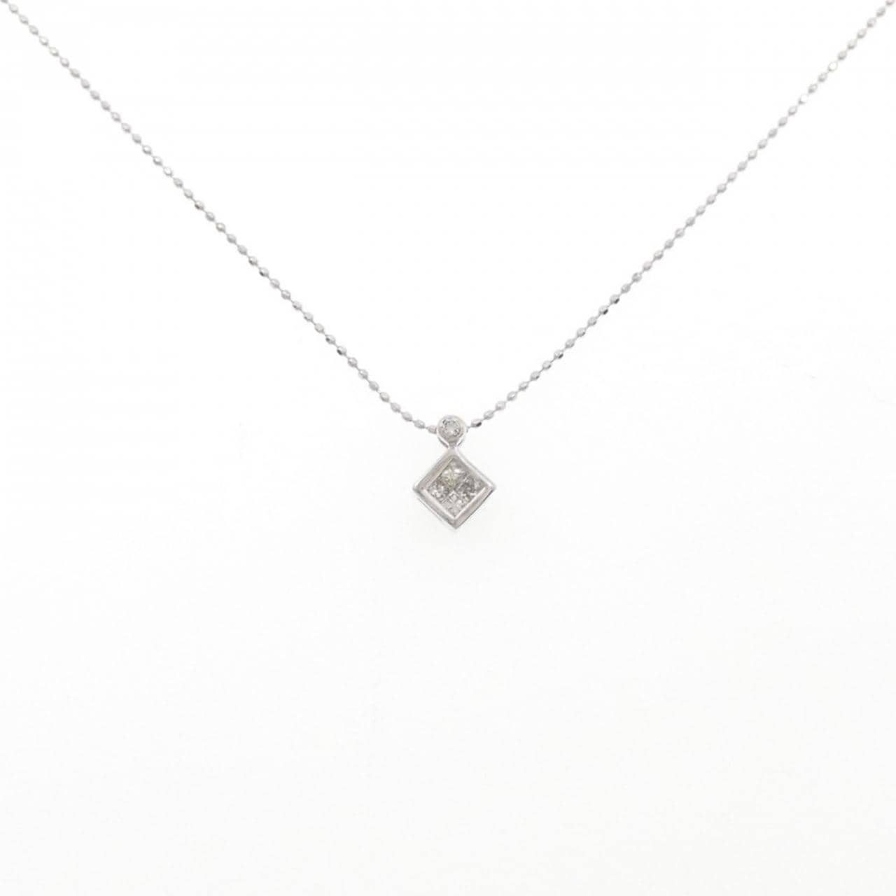 K18WG サファイヤ ネックレス 0.20CT