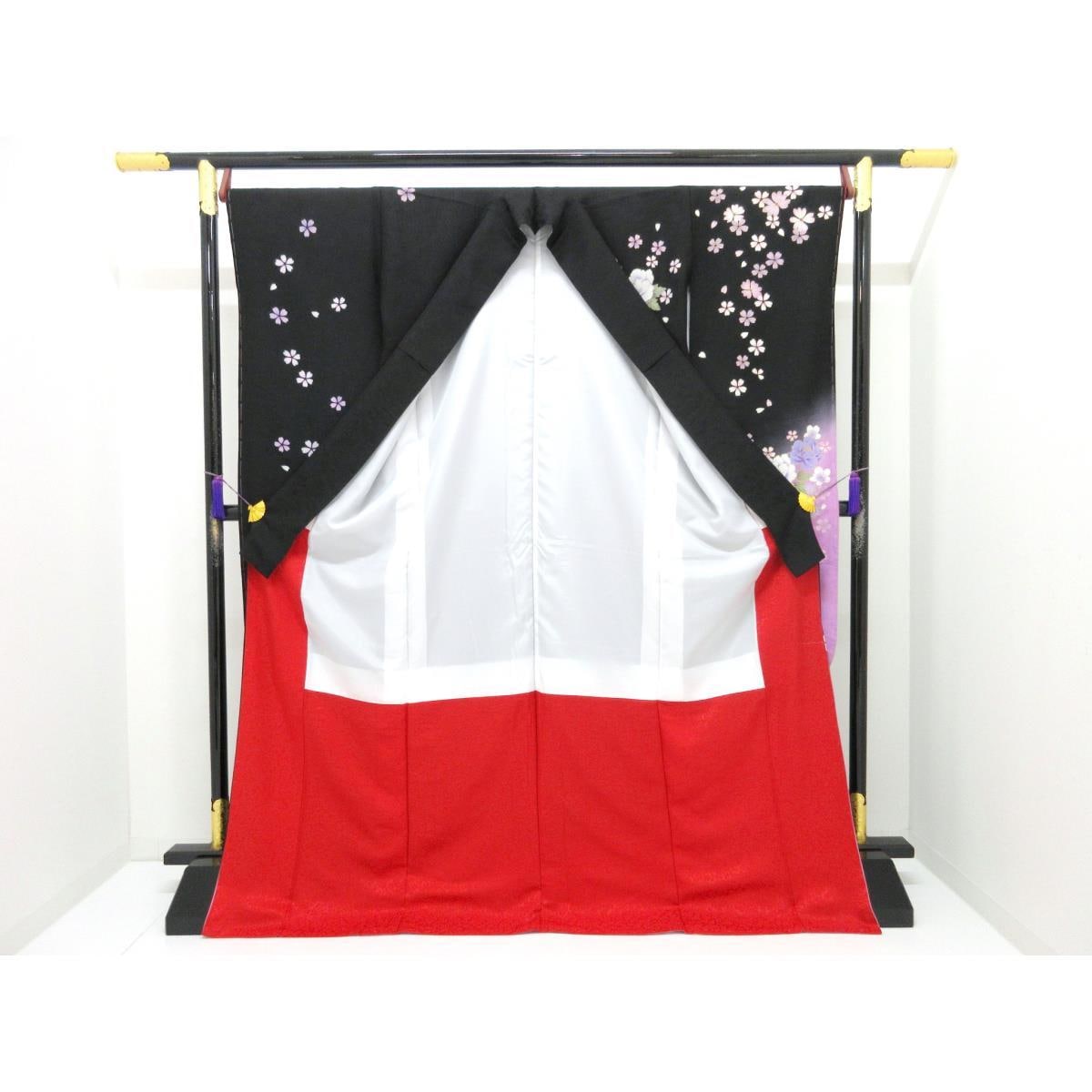 【未使用品】振袖　友禅金彩加工　ボカシ染