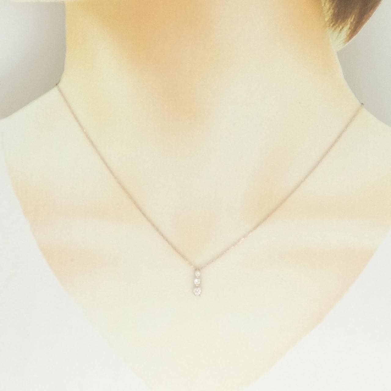 K10PG ダイヤモンド ネックレス 0.18CT