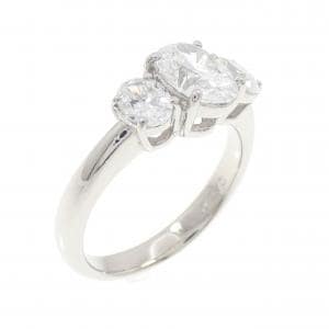 PT950 ダイヤモンド リング 1.003CT D-VVS2/D-F VS1-2 オーバルカット