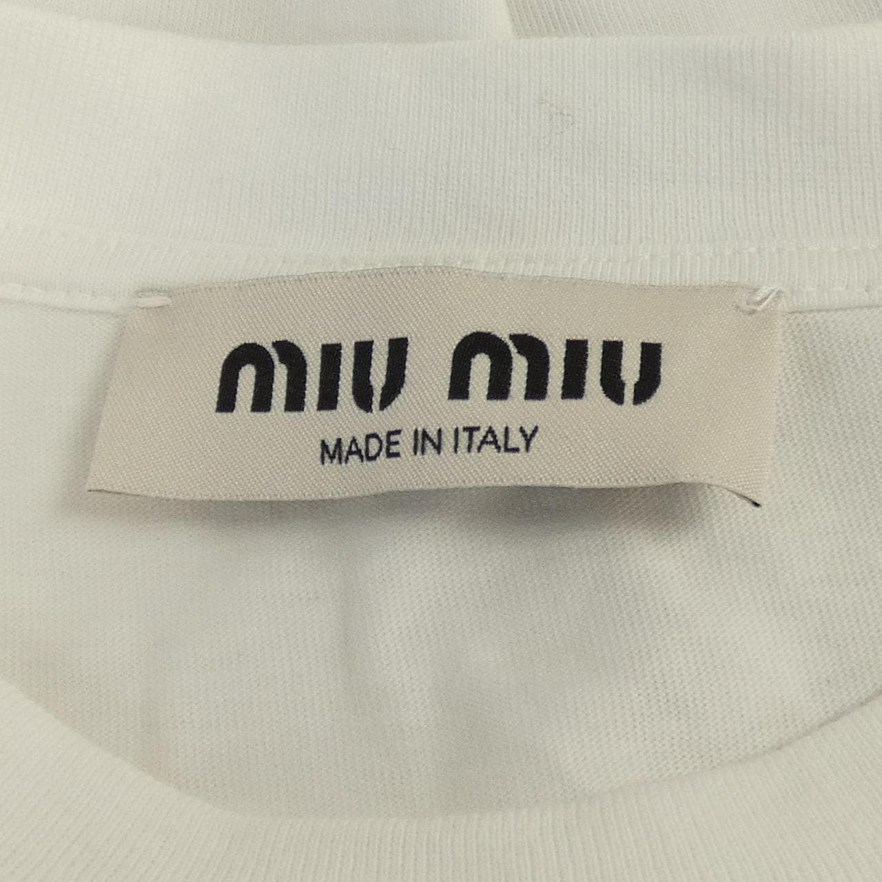 ミュウミュウ MIU MIU MIU MIU ロゴ MJN414 115H Tシャツ