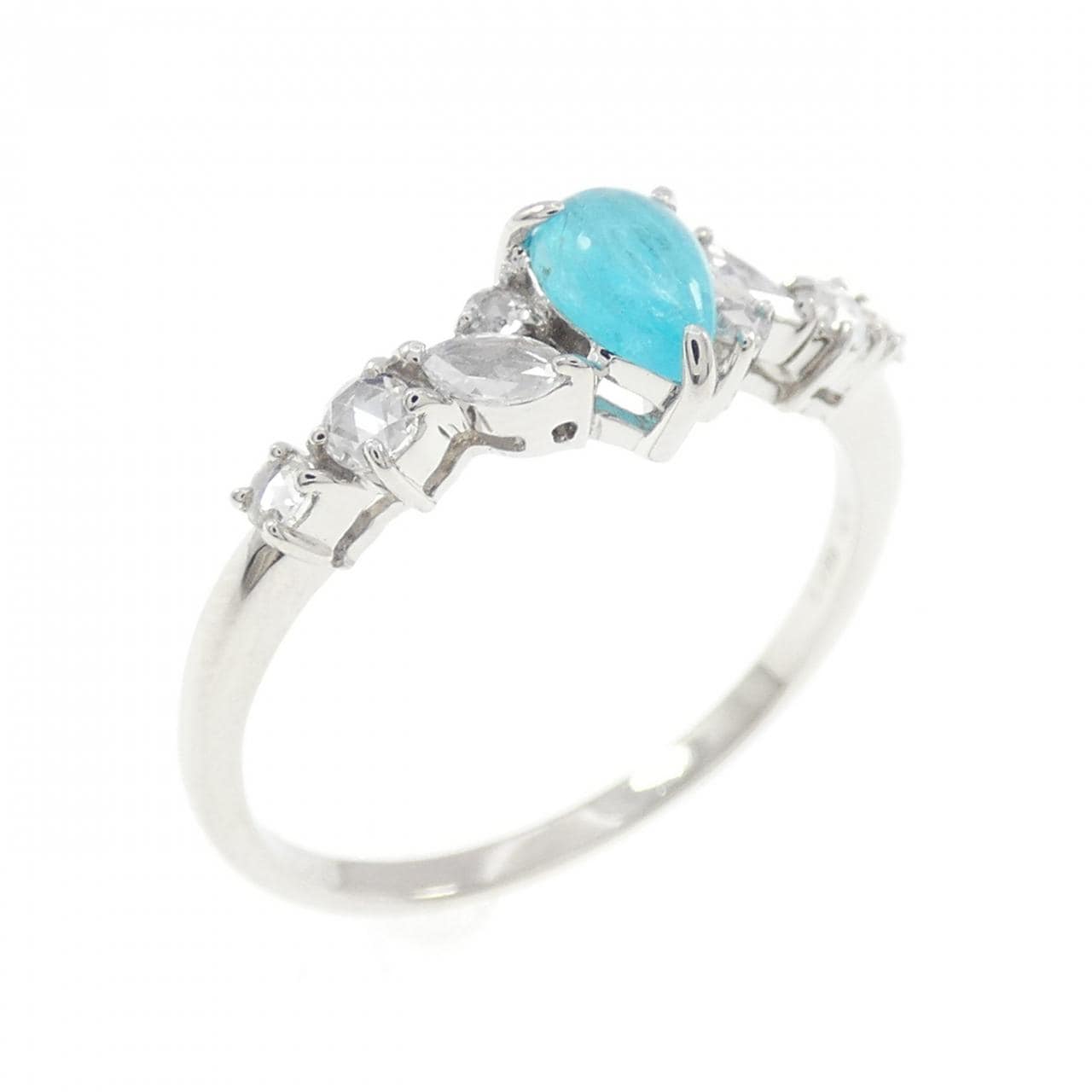 【新品】PT900 パライバトルマリン リング 0.288CT ブラジル産