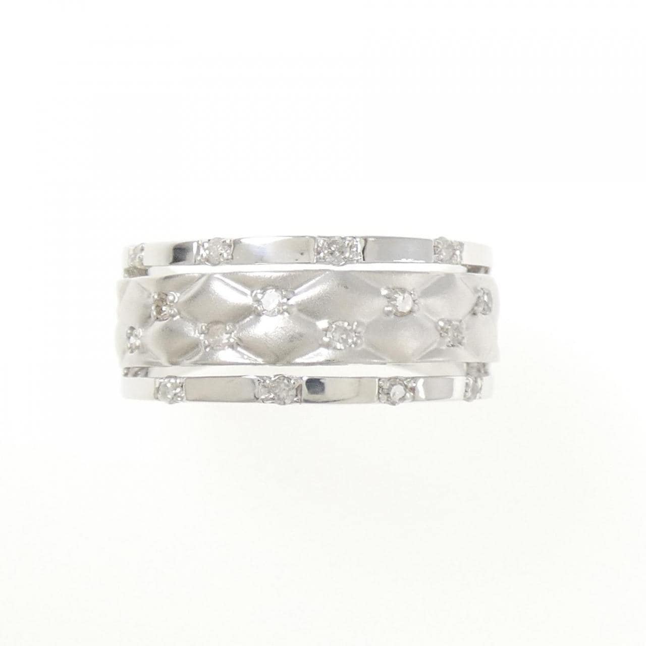 K14WG ダイヤモンド リング 0.15CT