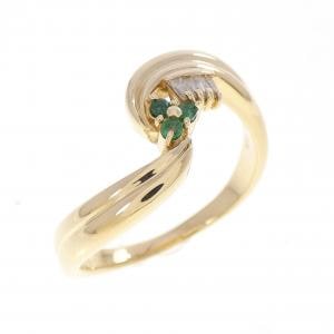 K18YG エメラルド リング 0.06CT