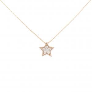 K18PG スター ダイヤモンド ネックレス 0.09CT