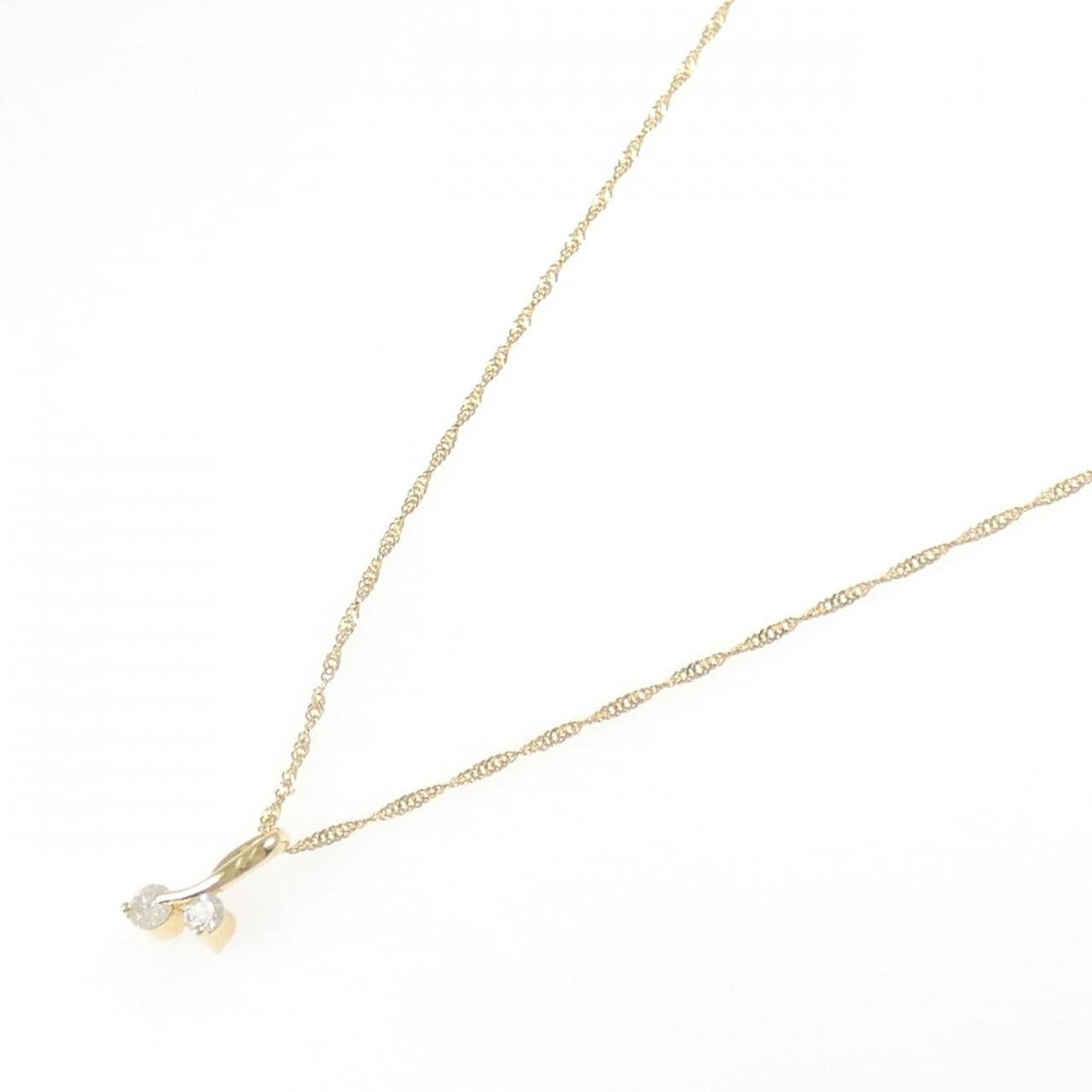 K18YG ダイヤモンド ネックレス 0.21CT