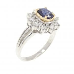 PT900/K18YG サファイヤ リング 0.70CT