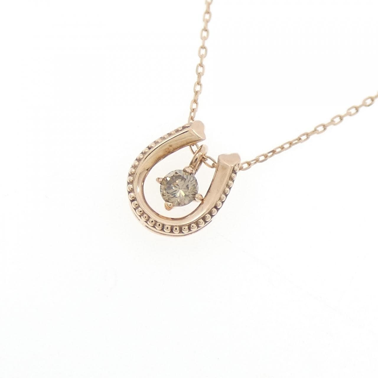 K10PG ダイヤモンド ネックレス 0.05CT