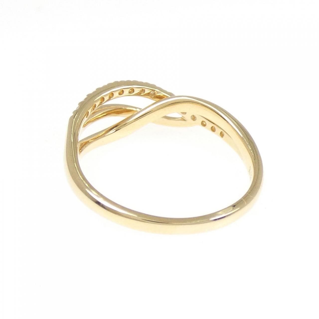 K18YG ダイヤモンド リング 0.12CT