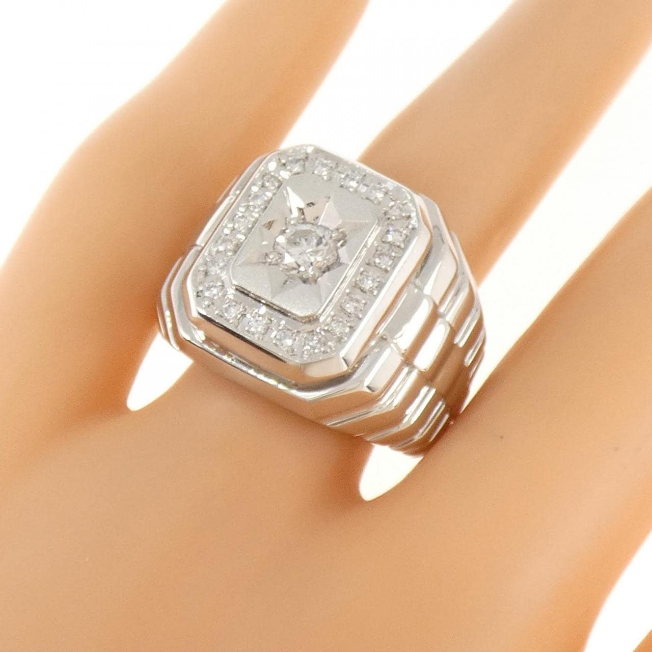 PT900 ダイヤモンド リング 0.52CT