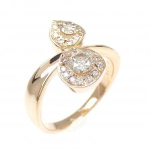 K18PG ダイヤモンド リング 0.388CT