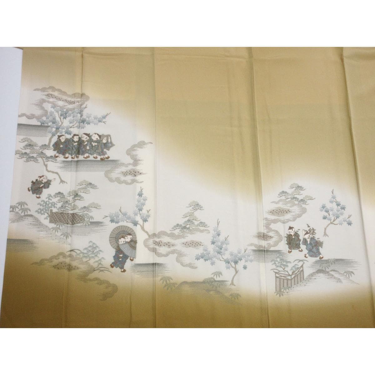 色留袖　訪問着兼用　刺繍加工ボカシ染