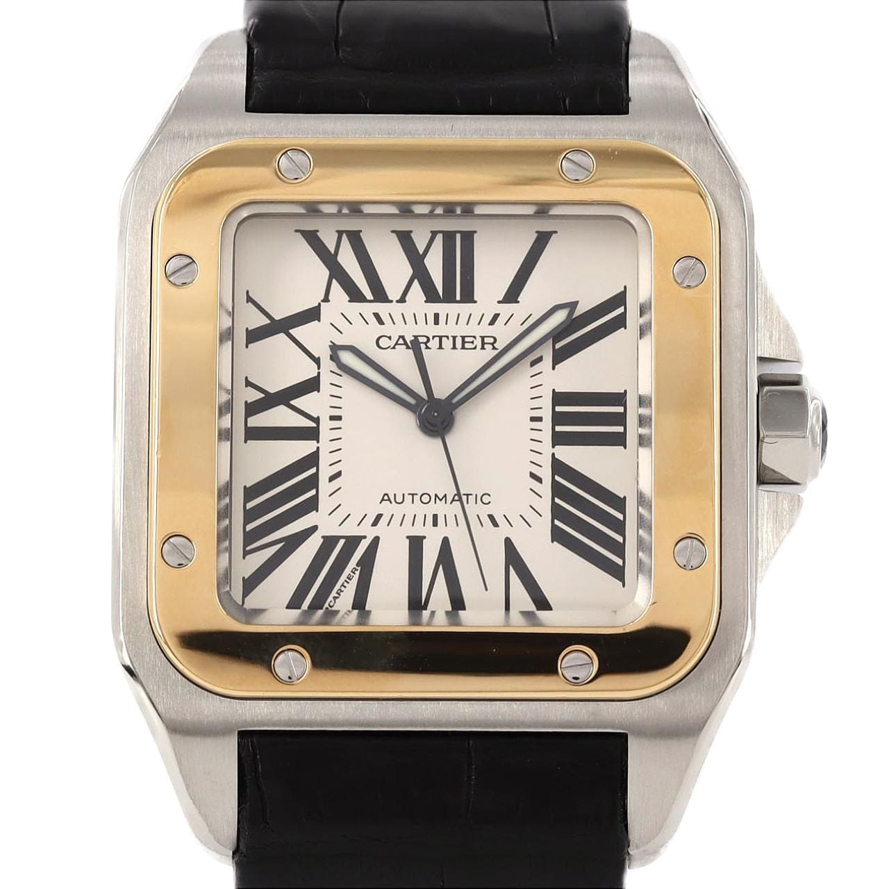 カルティエ サントス100LM コンビ 1904-2004刻印 W20077X7 SSxYG 自動巻
