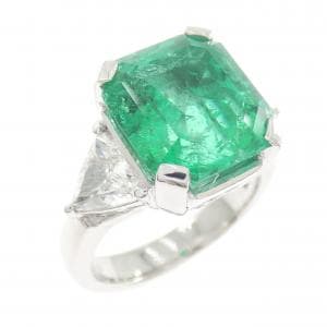 PT900 エメラルド リング 6.17CT コロンビア産