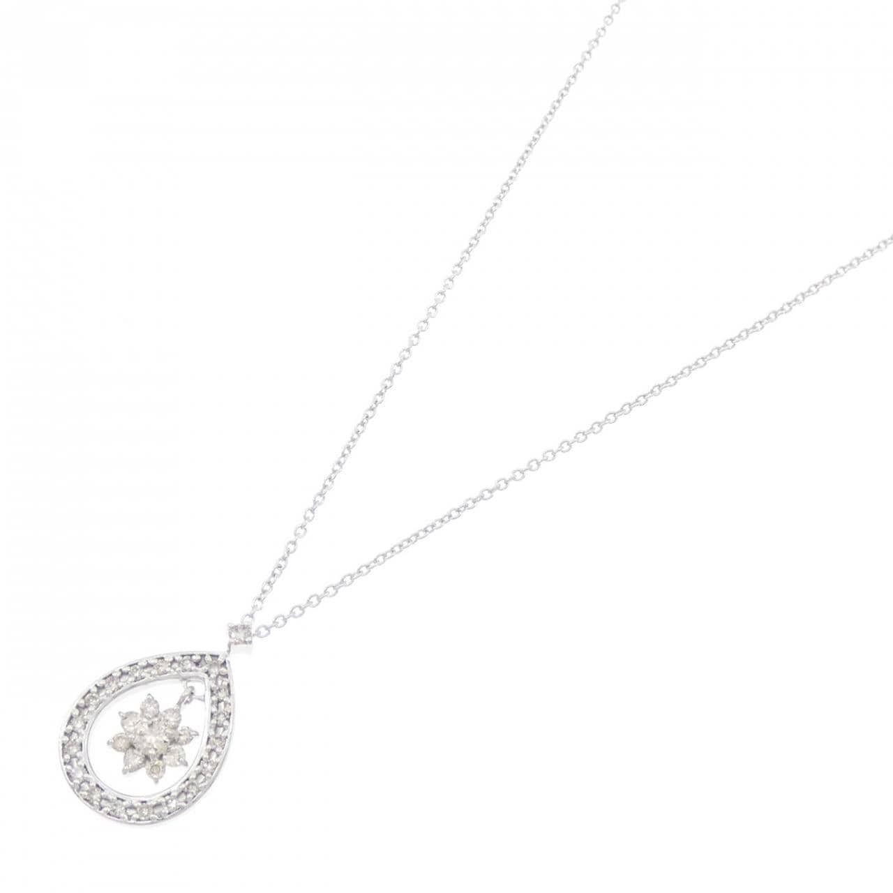 K10WG ダイヤモンド ネックレス 0.28CT