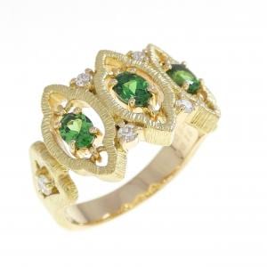 水野薫子 グリーンガーネット リング 0.63CT