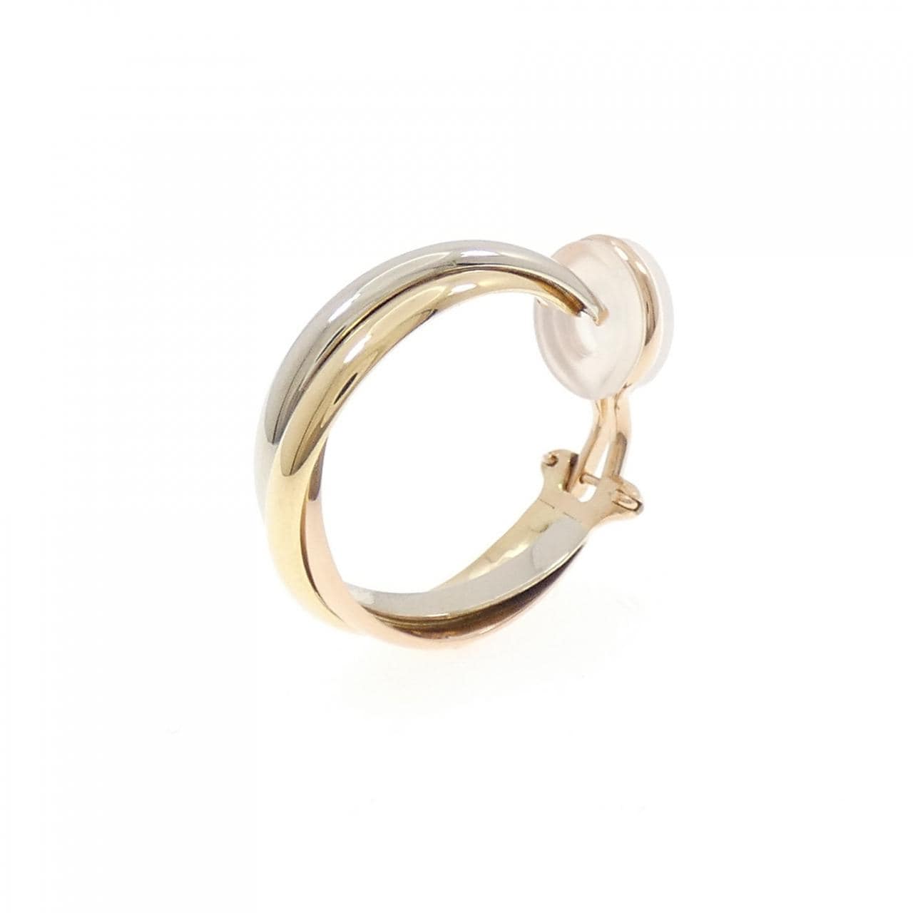 カルティエ トリニティ ラウンド イヤリング 片耳