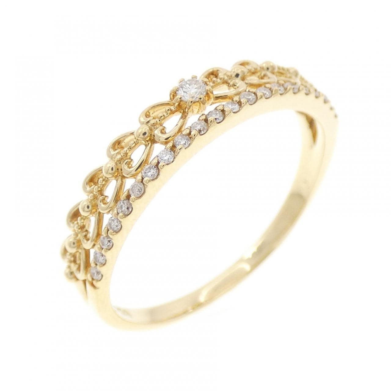 K18YG ダイヤモンド リング 0.10CT