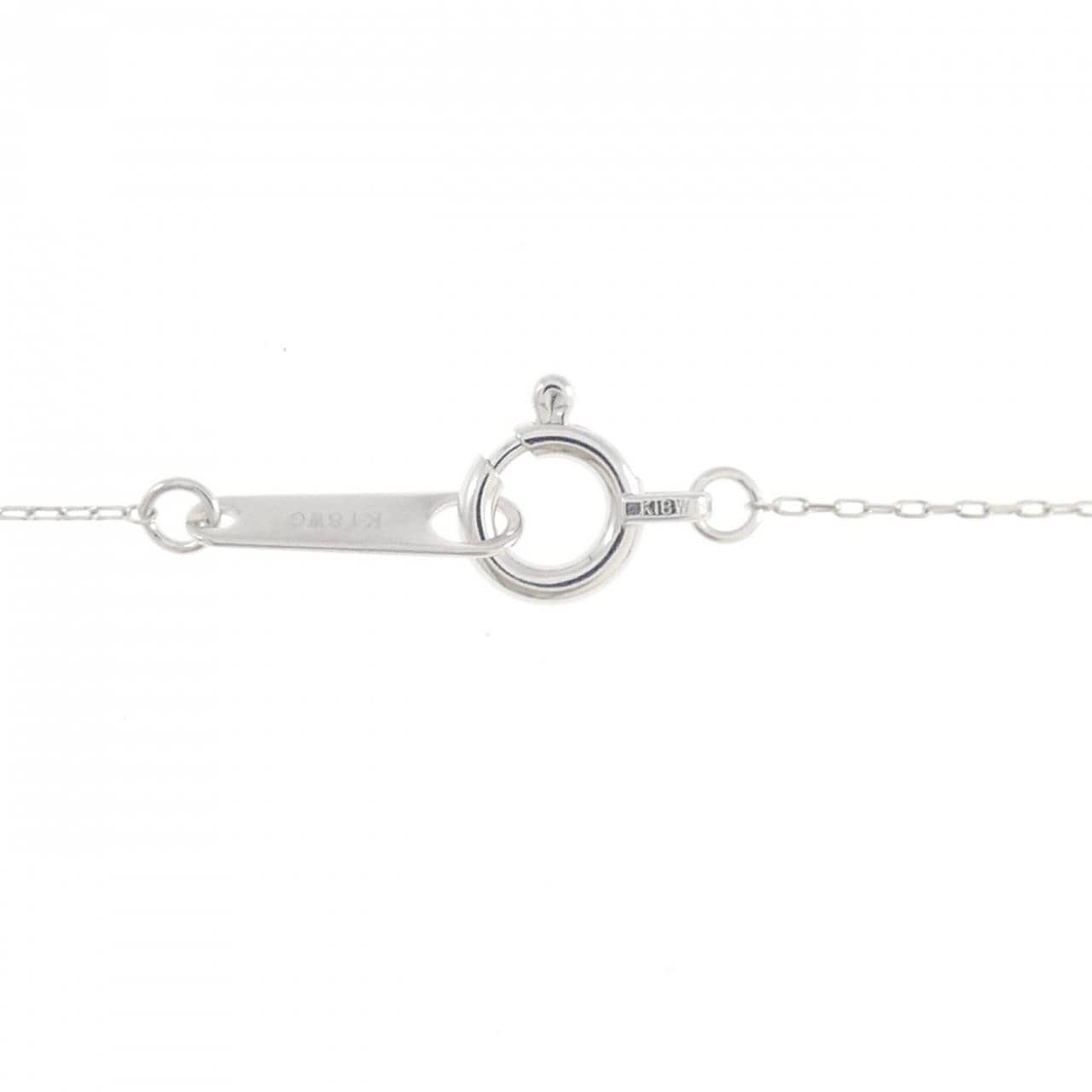 K18WG ダイヤモンド ネックレス 0.10CT