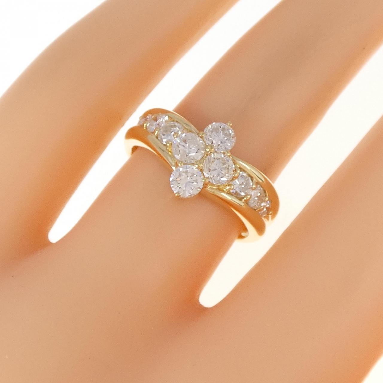 K18YG ダイヤモンド リング 1.02CT