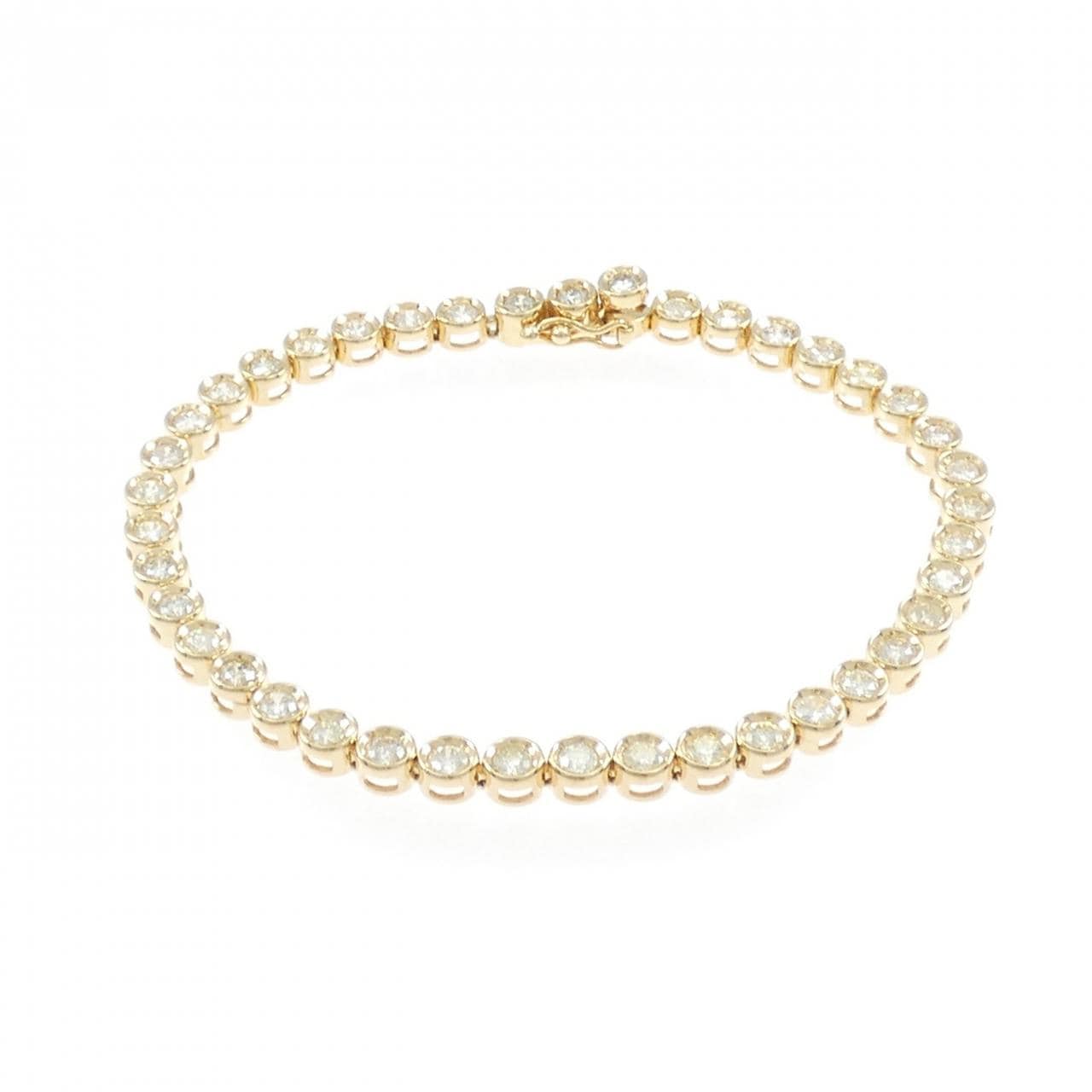 K18YG ダイヤモンド ブレスレット 3.04CT