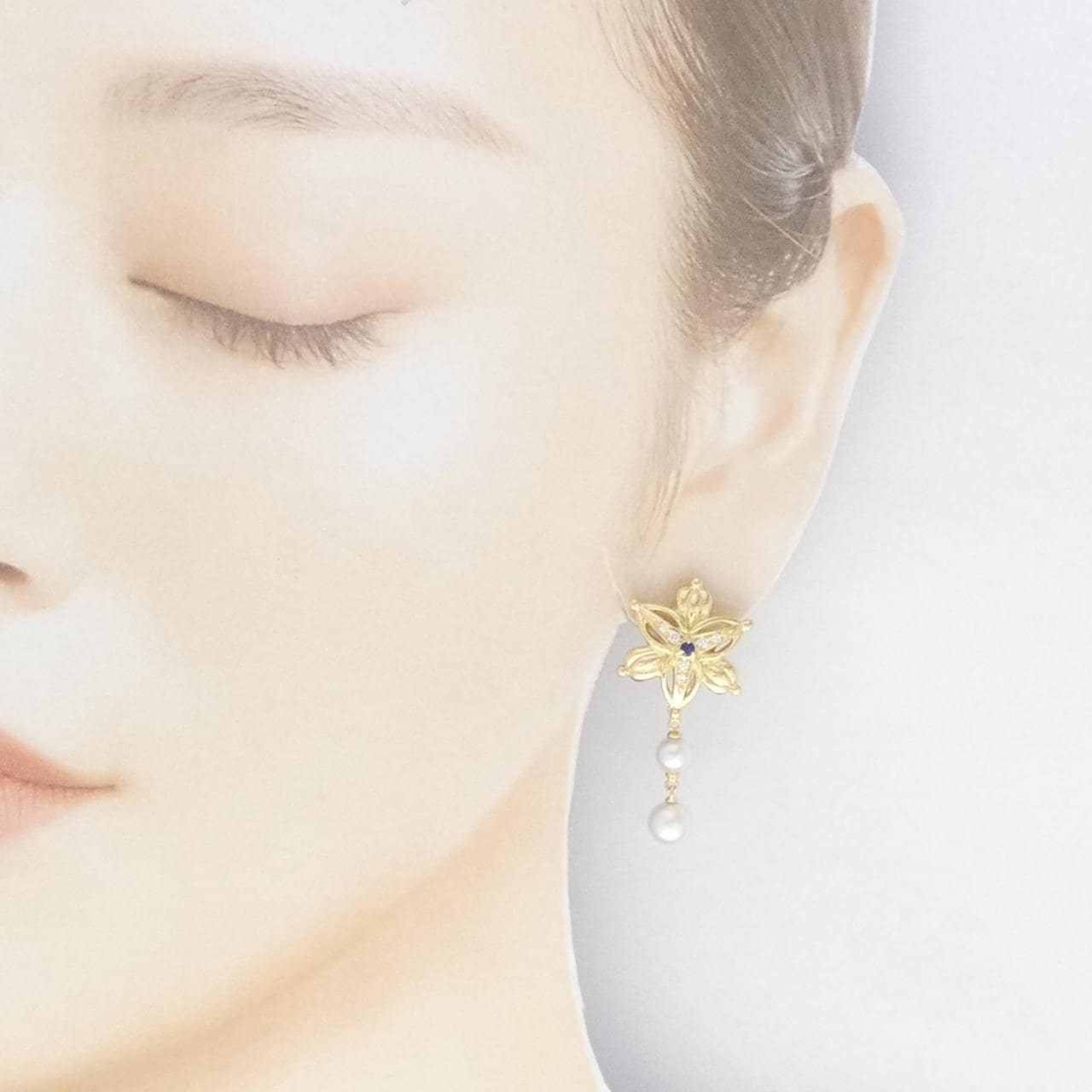 MIKIMOTO Akoya珍珠耳夹