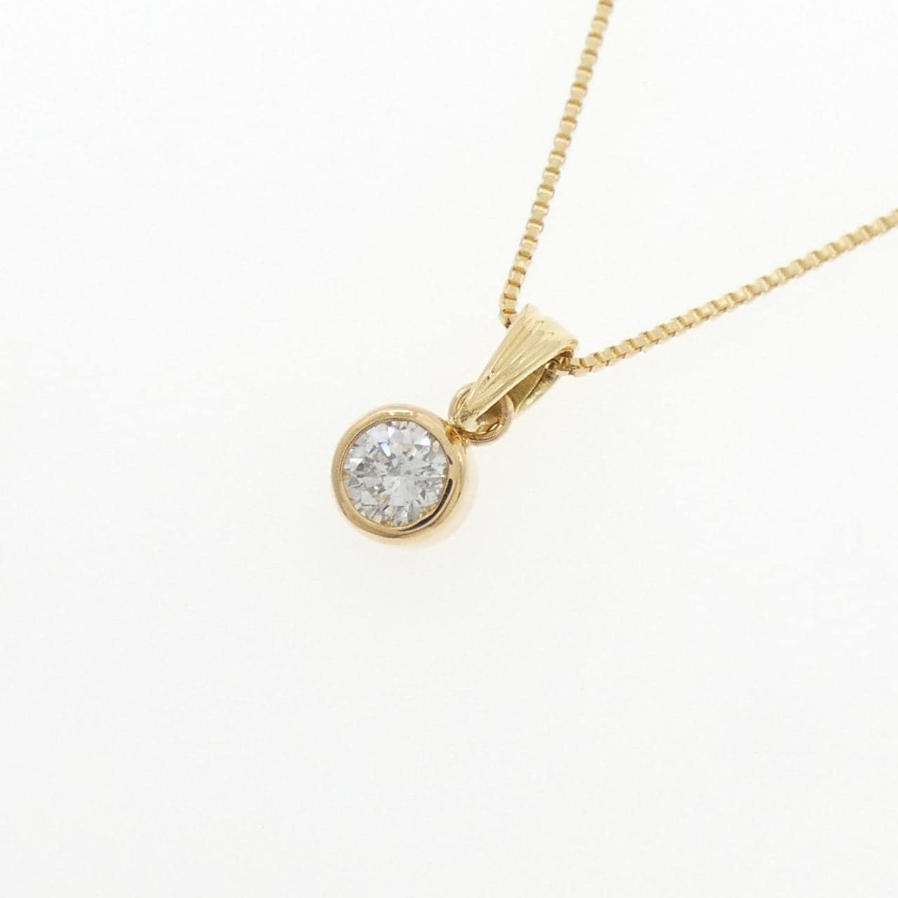 K18YG ダイヤモンド ネックレス 0.217CT