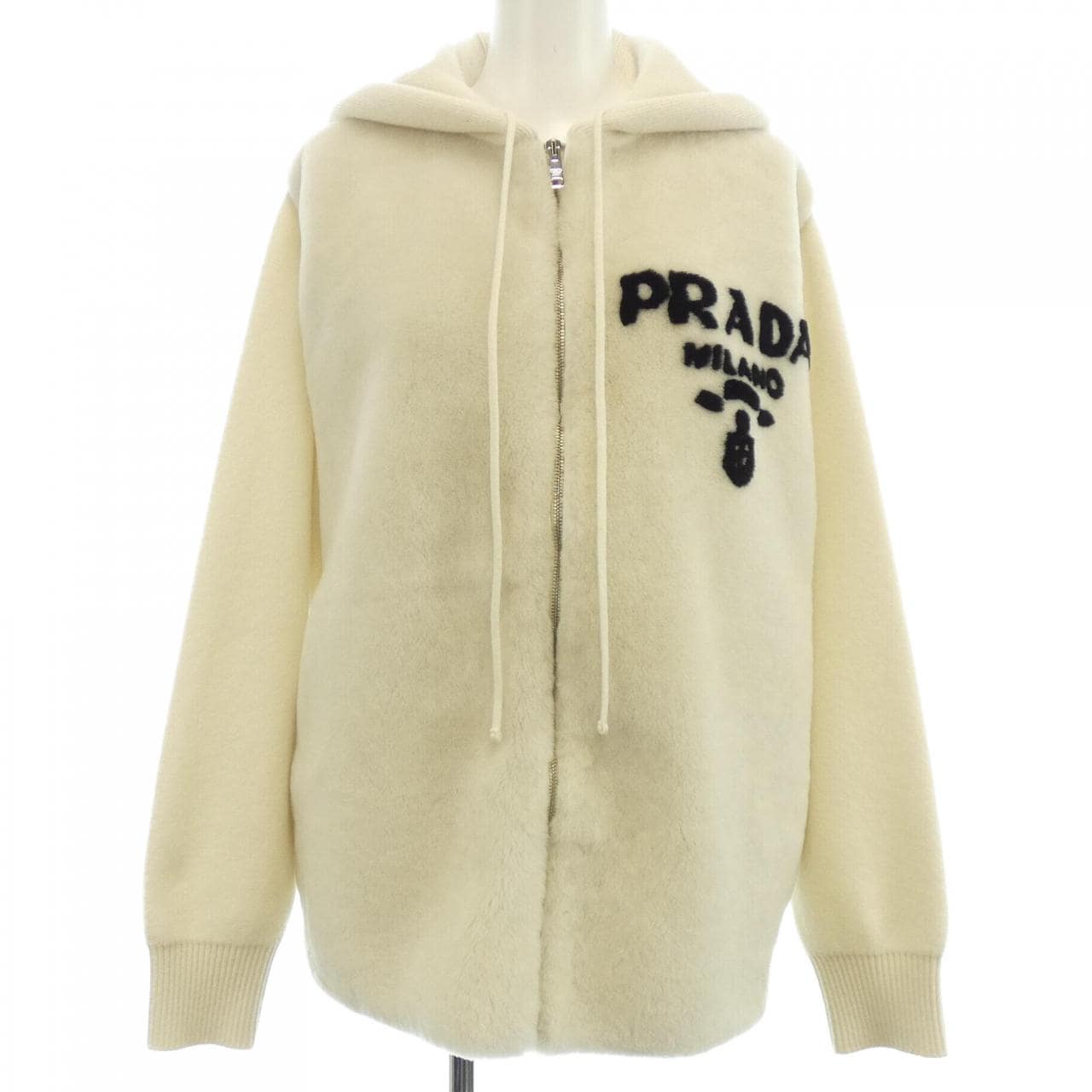 プラダ PRADA オーバーサイズ インターシャレタリングロゴ P25I09 S212 1Y1J パーカー