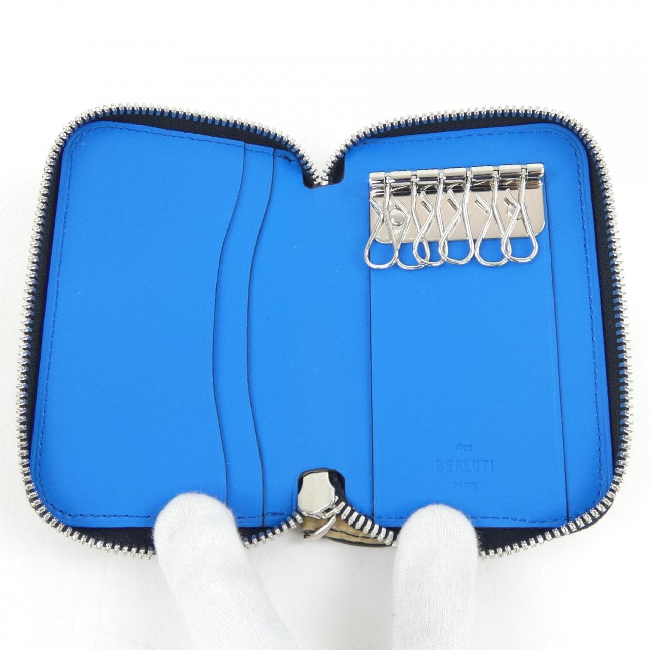 ベルルッティ Berluti コト スクリットレザー ジップキーホルダー KEY CASE