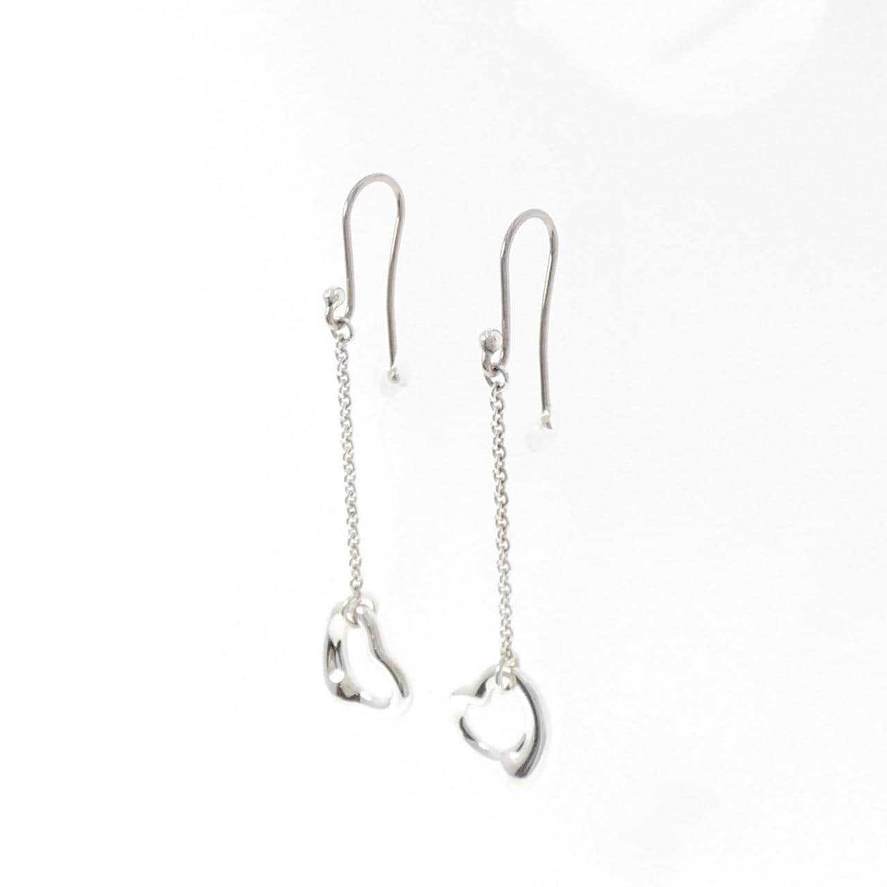 ティファニー オープンハート ドロップ ピアス