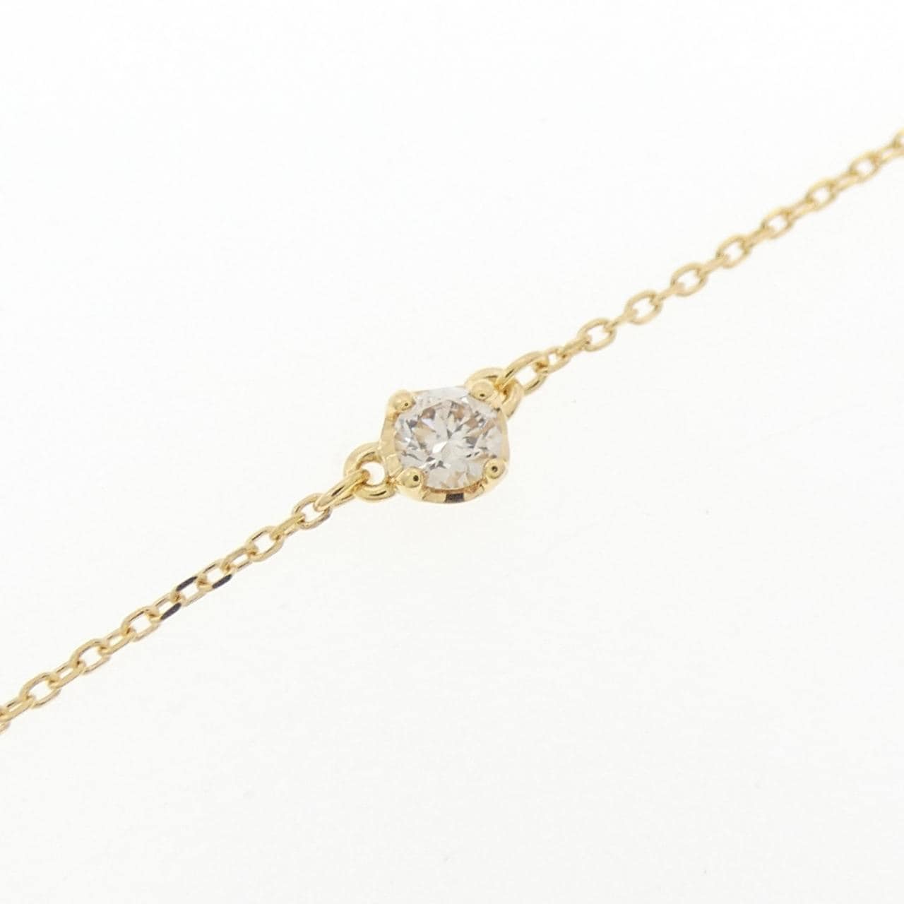 K18YG ダイヤモンド ネックレス 0.13CT