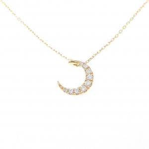 スタージュエリー ムーン ダイヤモンド ネックレス 0.06CT